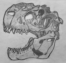 Miley Wall T-Rex Skull