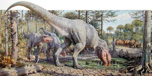 T-rex-at-watering-Hole-